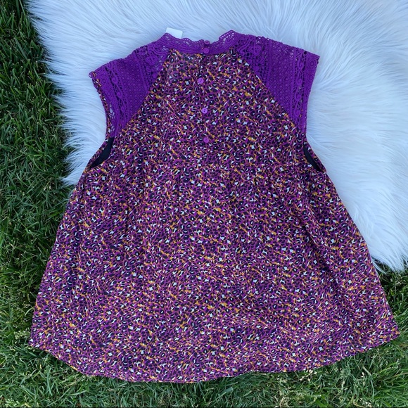 Anthropologie Daniel Rainn purple tank shell blouse XS NWT - Picture 5 of 6